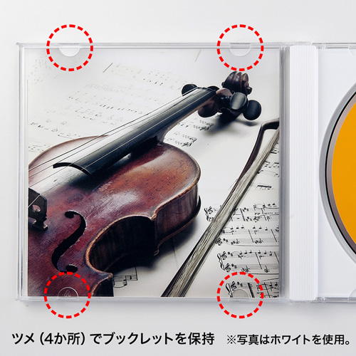 FCD-PN30C / DVD・CDケース（30枚セット・クリア）