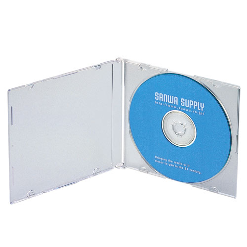 FCD-PU100CLN / Blu-ray・DVD・CDケース（スリムタイプ・100枚セット・クリア）