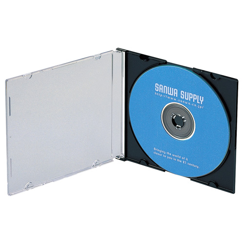 FCD-PU100MBK / DVD・CDケース（100枚セット・マットブラック）