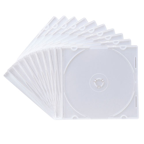FCD-PU10MWN / Blu-ray・DVD・CDケース（スリムタイプ・10枚セット・ホワイト）