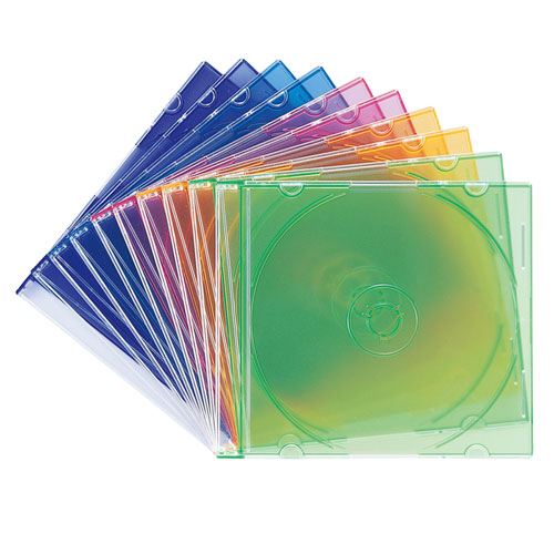 FCD-PU10MXN / Blu-ray・DVD・CDケース（スリムタイプ・10枚セット・5色ミックス）
