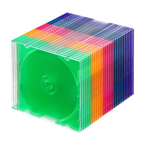 FCD-PU30MX / Blu-ray・DVD・CDケース(スリムタイプ・30枚セット・5色ミックス)
