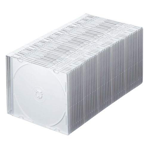 FCD-PU50MWN2 / Blu-ray・DVD・CDケース（スリムタイプ・50枚セット・ホワイト）