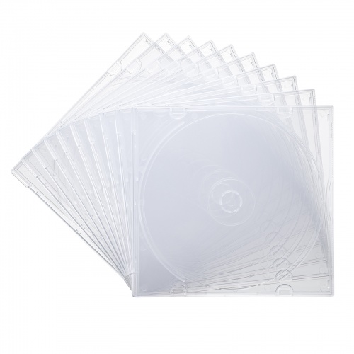 FCD-PUS10CL / Blu-ray・DVD・CDケース（1枚収納ソフトタイプ・10枚セット）