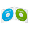 FCD-PUW10CL / Blu-ray・DVD・CDケース（2枚収納スリムタイプ・10枚セット・クリア）