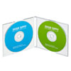 FCD-PUW10CL Blu-ray・DVD・CDケース(2枚収納スリムタイプ・10枚セット・クリア) FCD-PUW10CL / Blu-ray・DVD・CDケース(2枚収納スリムタイプ・10枚セット・クリア)