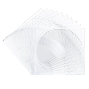FCD-PUW10CL / Blu-ray・DVD・CDケース(2枚収納スリムタイプ・10枚セット・クリア)