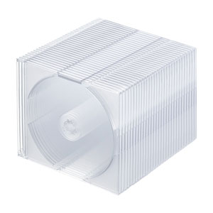 FCD-PUW30CL / Blu-ray・DVD・CDケース(2枚収納スリムタイプ・30枚セット・クリア)