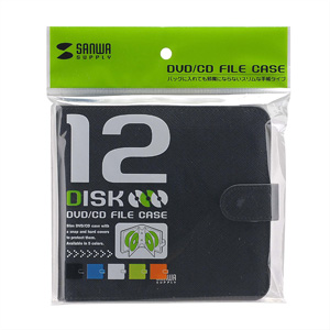 FCD-TE12BK / DVD・CDファイルケース(ブラック)