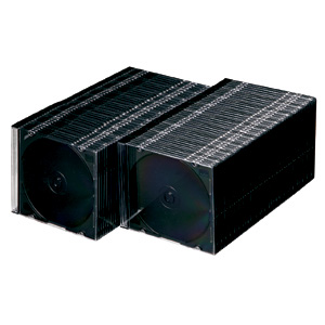 FCD-U100MBKN / DVD・CDケース（マットブラック・100セット）