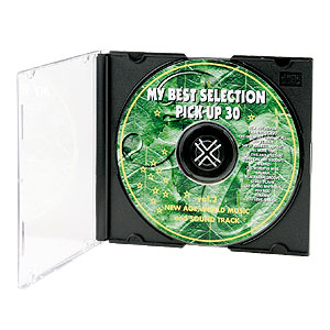 FCD-U100MBK / CD・DVDケース（マットブラック、100枚セット）