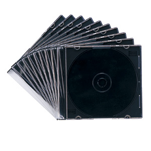 FCD-U10MBKN / DVD・CDケース(マットブラック・10枚セット)