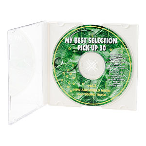 FCD-U50MWH / CD・DVDケース（マットホワイト、50枚セット）