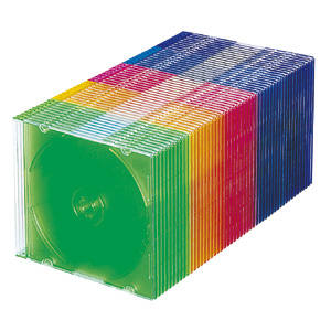FCD-U50MXN / DVD・CDケース（5色ミックス・50枚セット）