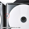 FCD-WL160BK / DVD・CDセミハードケース（160枚収納・ブラック）