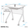 FLD-6550W フォールディングデスク(ホワイト) FLD-6550W / フォールディングデスク(ホワイト)