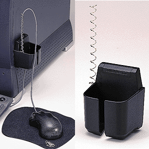 FUN-069BK / ケーブル収納式マウスポケット