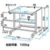 GD-971K / グローバルデスク（W900×D700mm）