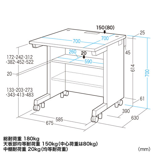 GE-771 / GEデスク（W700×D700mm）