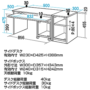 HDL-90L / フロア座デスク