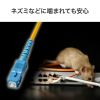 HKB-AM1SCSC1-02Y / アーマード1芯光ファイバケーブル（シングルモード、SC-SC、2m、イエロー）