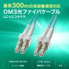 HKB-AMOM3LCLC-05 / アーマードメガネ型光ファイバケーブル（マルチOM3、LC×2-LC×2、5m）