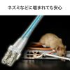 HKB-AMOM3LCLC-02 アーマードメガネ型光ファイバケーブル(マルチOM3、LC×2-LC×2、2m) HKB-AMOM3LCLC-02 / アーマードメガネ型光ファイバケーブル(マルチOM3、LC×2-LC×2、2m)