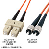 HKB-CF1W-3 メガネ型光ファイバケーブル(シングル9.2μm、SC×2-FC×2、3m) HKB-CF1W-3 / メガネ型光ファイバケーブル(シングル9.2μm、SC×2-FC×2、3m)