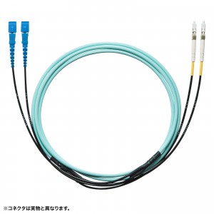 HKB-FCFCTA5-05N / タクティカル光ファイバケーブル（マルチ50μm、FC×2-FC×2、5m）