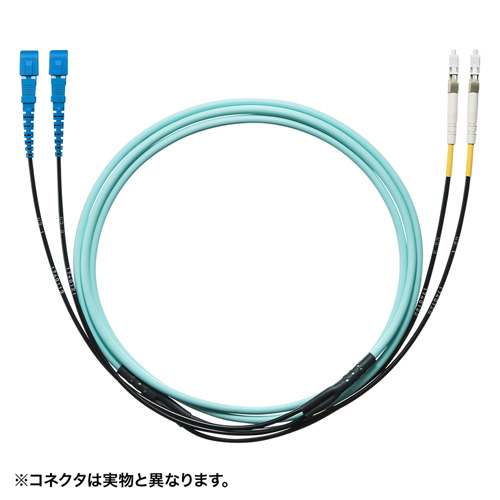 HKB-FCFCTA5-50 / タクティカル光ファイバケーブル（マルチ50μm、FC×2-FC×2、50m）