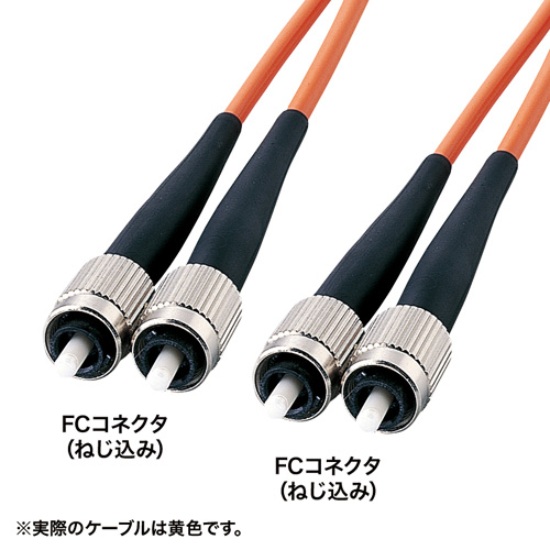 HKB-FF1W-3 / メガネ型光ファイバケーブル（シングル9.2μm、FC×2-FC×2、3m）