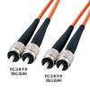 HKB-FF6W-3 メガネ型光ファイバケーブル(マルチ62.5μm、FC×2-FC×2、3m) HKB-FF6W-3 / メガネ型光ファイバケーブル(マルチ62.5μm、FC×2-FC×2、3m)