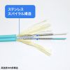 HKB-HOM3LCLC-03 / 補強メガネ型光ファイバケーブル（マルチOM3、LC×2-LC×2、3m）