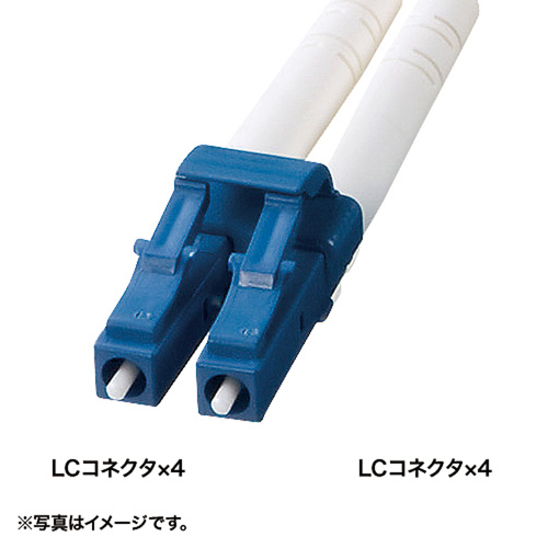 HKB-LCLCRB1-30 / ロバスト光ファイバケーブル（シングル9μm、LC×4-LC×4、30m）
