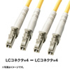 HKB-LCLCWPRB1-10 / 防水ロバスト光ファイバケーブル（シングル9.2μm、LC×4-LC×4、10m）