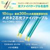 HKB-M2OM3-CB100 / メガネ2芯光ファイバケーブルのみ100m（マルチOM3）