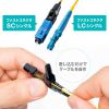 HKB-M2OS2-CB100 / メガネ2芯光ファイバケーブルのみ100m（シングルモードOS2）