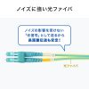 HKB-MOM3LCLC-02 / メガネ型光ファイバケーブル（マルチ50μmOM3、LC×2-LC×2、2m）
