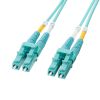 HKB-MOM3LCLC-10 / メガネ型光ファイバケーブル（マルチ50μmOM3、LC×2-LC×2、10m）