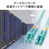HKB-MOM4LCLC-03 / メガネ型光ファイバケーブル（マルチ50μmOM4、LC×2-LC×2、3m）