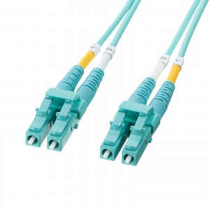 HKB-MOM4LCLC-05 / メガネ型光ファイバケーブル（マルチ50μmOM4、LC×2-LC×2、5m）