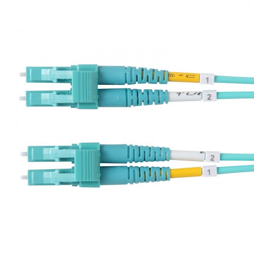 HKB-MOM4LCLC-10 / メガネ型光ファイバケーブル（マルチ50μmOM4、LC×2-LC×2、10m）