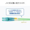 HKB-MOM4LCLC-15 / メガネ型光ファイバケーブル（マルチ50μmOM4、LC×2-LC×2、15m）