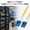 HKB-MOS2LCLC-01 / メガネ型光ファイバケーブル（シングル9μm、LC×2-LC×2、1m）