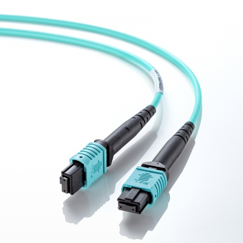 HKB-MPO12M3B-02 / MPO光ファイバケーブル(OM3、12芯、B配線、2m)