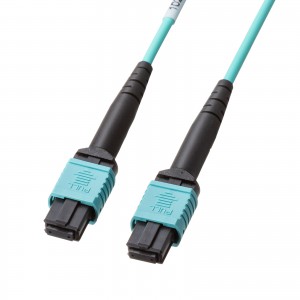 HKB-MPO12M3B-02 / MPO光ファイバケーブル(OM3、12芯、B配線、2m)