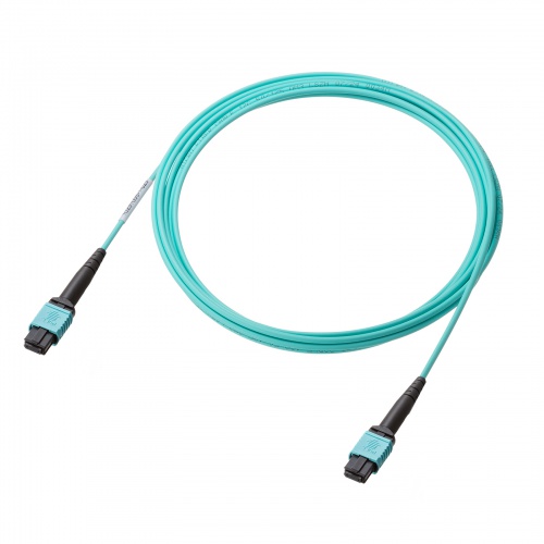 HKB-MPO12M3B-03 / MPO光ファイバケーブル(OM3、12芯、B配線、3m)