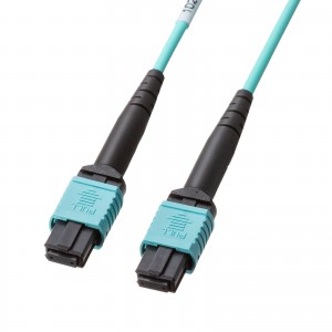 HKB-MPO12M4B-05 / MPO光ファイバケーブル(OM4、12芯、B配線、5m)