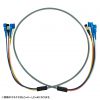 HKB-OM3LCLCWPRB-05 / 防水ロバスト光ファイバケーブル（マルチ50μmOM3、4芯、両端LC×4、5m）