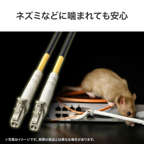 小動物の噛みつきで断線しない